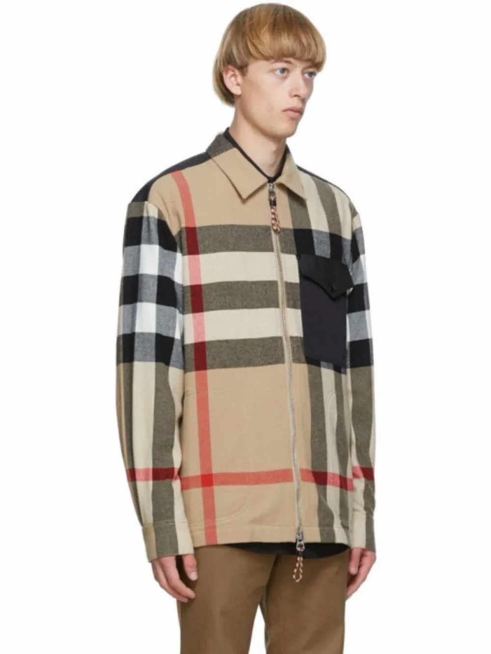 Burberry Wool Plaid Print Jacket - Picture 3 of 5